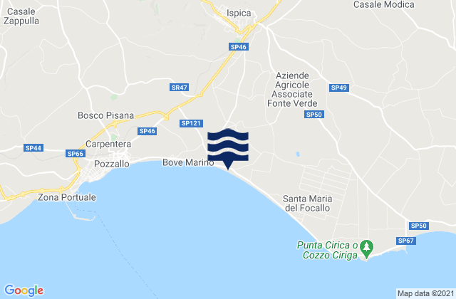 Rosolini, Italyの潮見表地図
