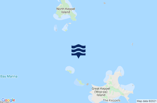Rosslyn Bay, Australiaの潮見表地図