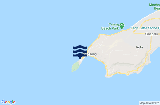 Rota Island, Northern Mariana Islandsの潮見表地図