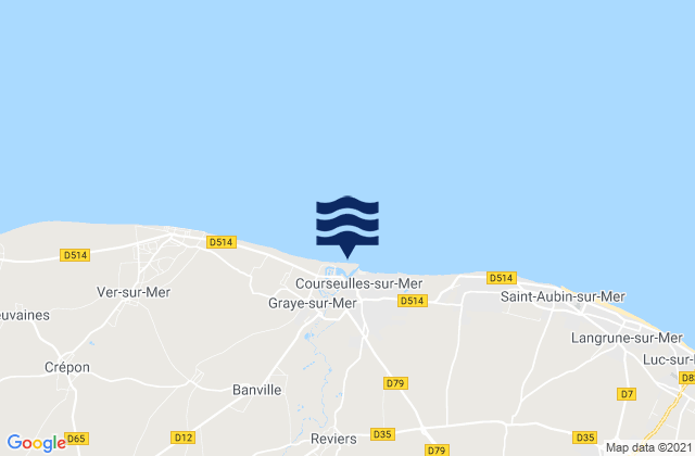 Rots, Franceの潮見表地図