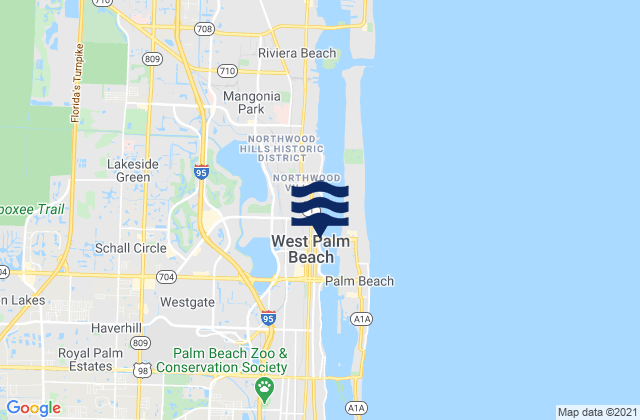 Royal Palms State Beach, United Statesの潮見表地図