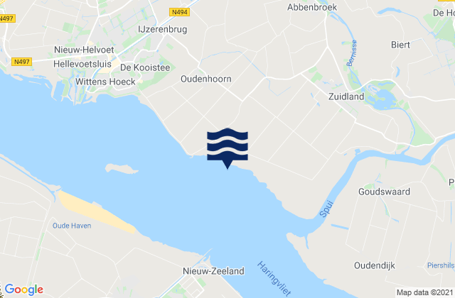 Rozeburgsesluis Calandkanaal, Netherlandsの潮見表地図