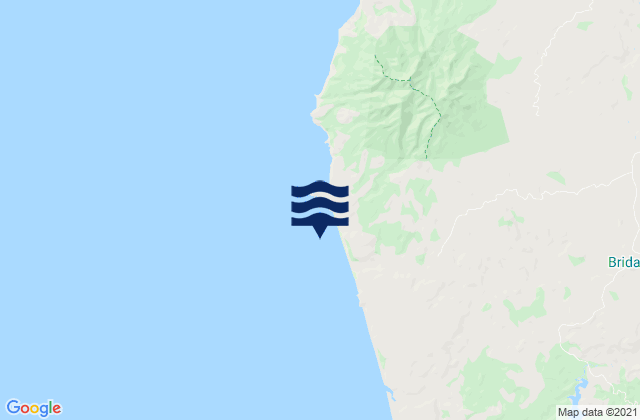 Ruapuke Beach, New Zealandの潮見表地図