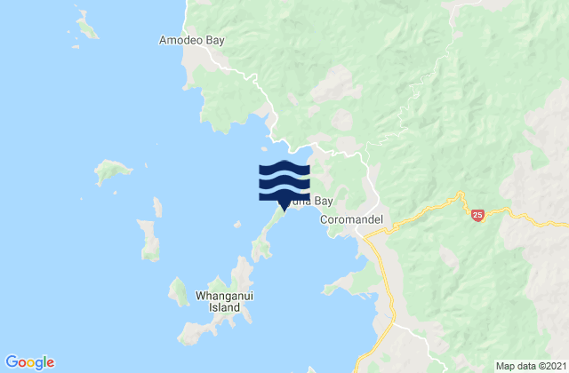 Ruffin, New Zealandの潮見表地図
