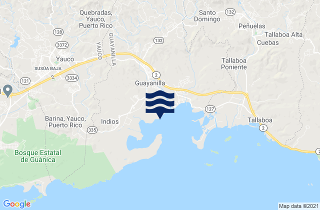 Rufina Barrio, Puerto Ricoの潮見表地図