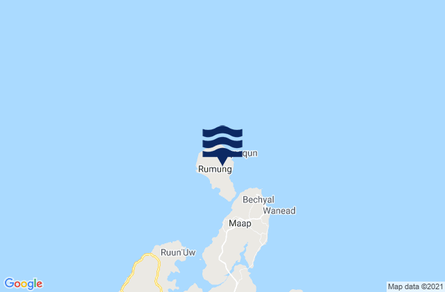 Rumung Municipality, Micronesiaの潮見表地図