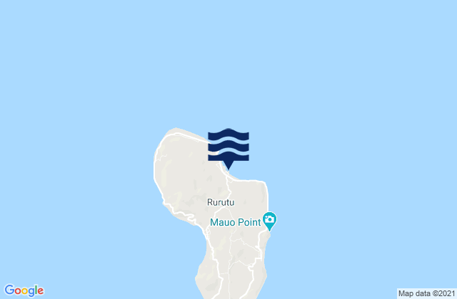 Rurutu, French Polynesiaの潮見表地図