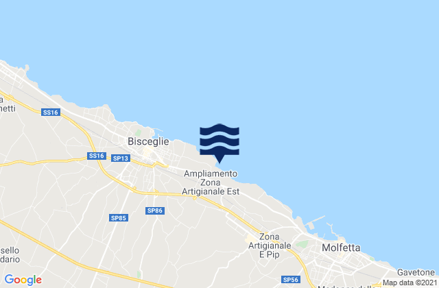 Ruvo di Puglia, Italyの潮見表地図