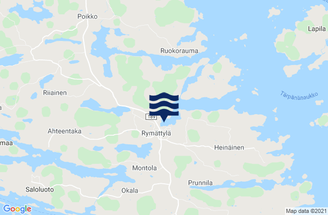 Rymättylä, Finlandの潮見表地図