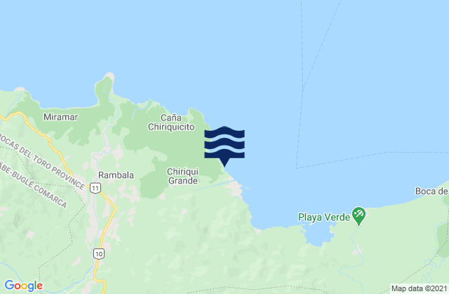 Rámbala, Panamaの潮見表地図