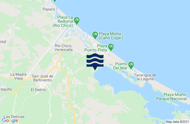 Río Chico, Venezuelaの潮見表地図