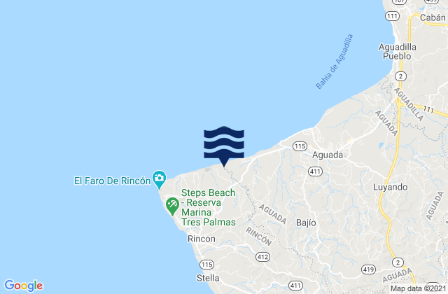 Río Grande Barrio, Puerto Ricoの潮見表地図
