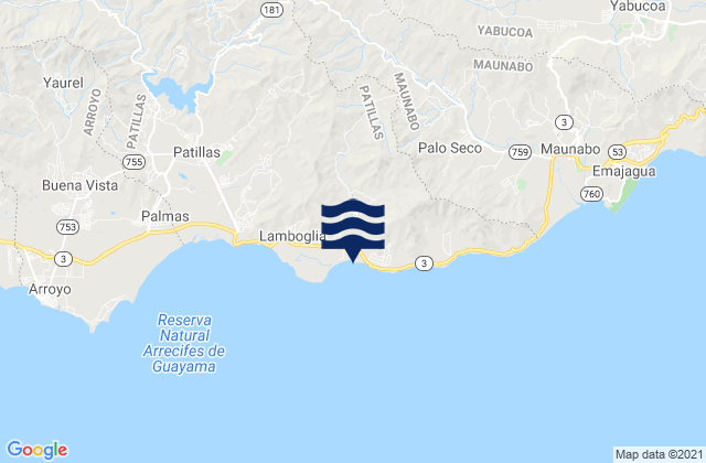 Ríos Barrio, Puerto Ricoの潮見表地図