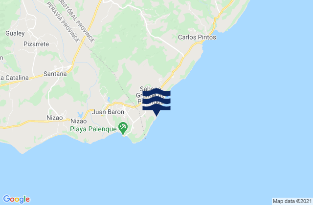 Sabana Grande De Palenque, Dominican Republicの潮見表地図