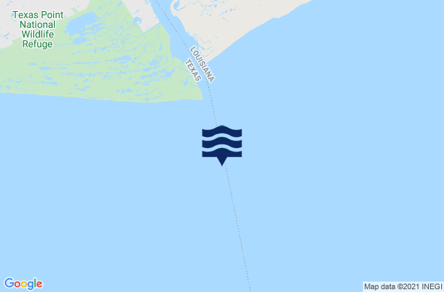 Sabine Pass (jetty), United Statesの潮見表地図