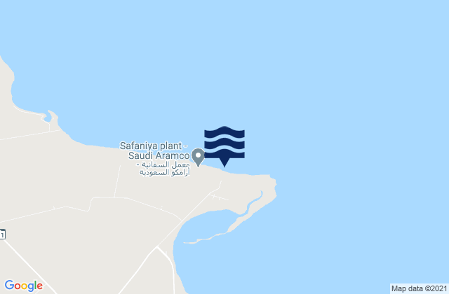 Safaniyah, Saudi Arabiaの潮見表地図