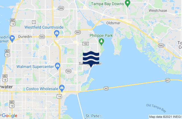 Safety Harbor, United Statesの潮見表地図