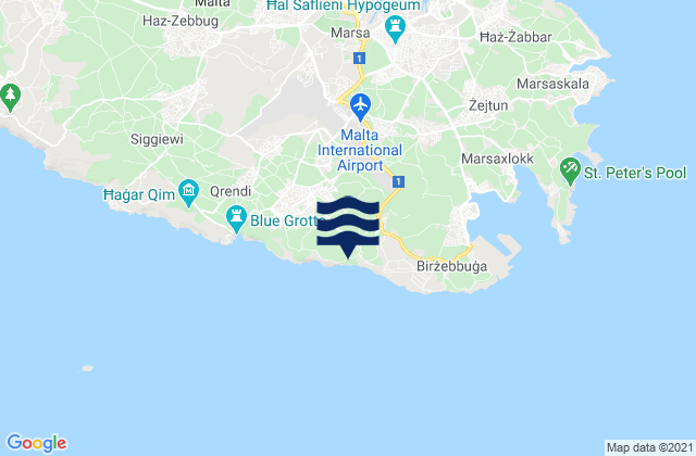 Safi, Maltaの潮見表地図