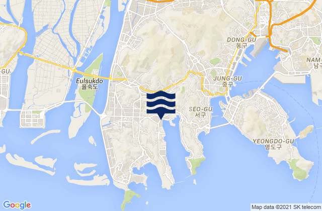 Saha-gu, South Koreaの潮見表地図