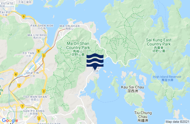 Sai Kung District, Hong Kongの潮見表地図
