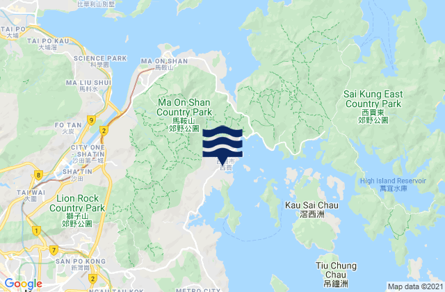 Sai Kung, Hong Kongの潮見表地図