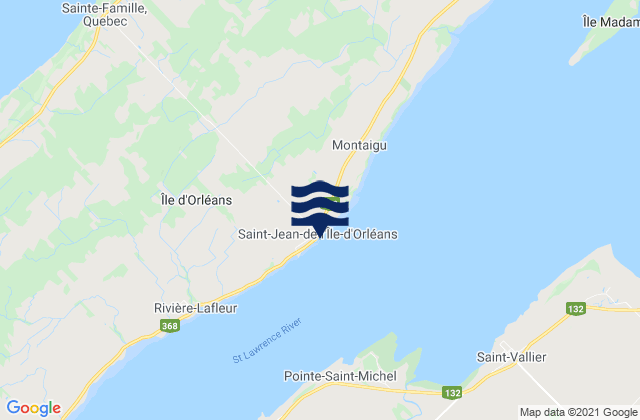Saint-Jean, Canadaの潮見表地図