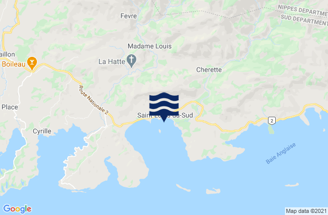 Saint-Louis du Sud, Haitiの潮見表地図