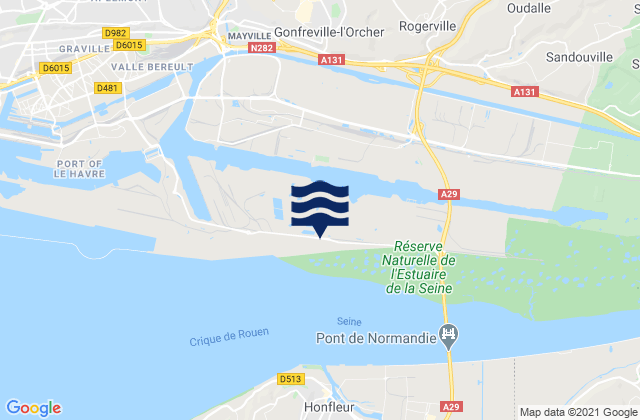 Saint-Martin-du-Manoir, Franceの潮見表地図