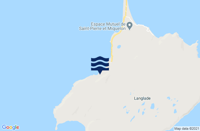 Saint-Pierre et Miquelon, Saint Pierre and Miquelonの潮見表地図