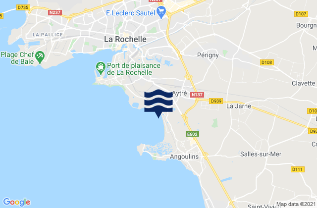 Saint-Rogatien, Franceの潮見表地図