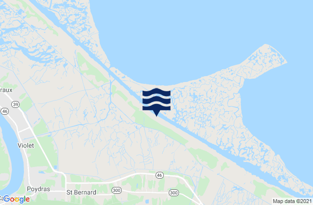Saint Bernard Parish, United Statesの潮見表地図