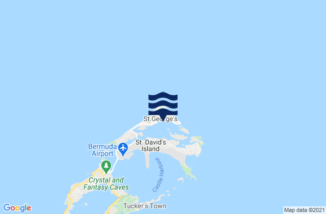 Saint George, Bermudaの潮見表地図