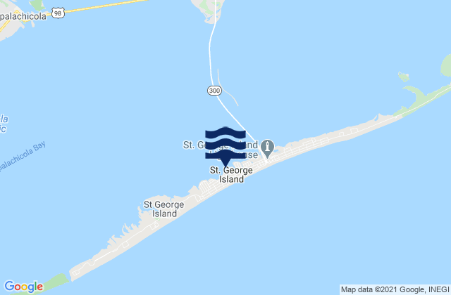 Saint George Island, Sikes Cut, United Statesの潮見表地図