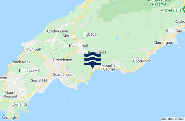 Saint George, Trinidad and Tobagoの潮見表地図