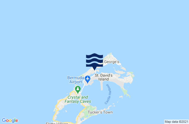 Saint George’s Parish, Bermudaの潮見表地図
