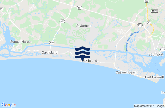 Saint James, United Statesの潮見表地図