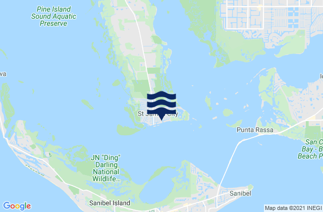 Saint James City, United Statesの潮見表地図