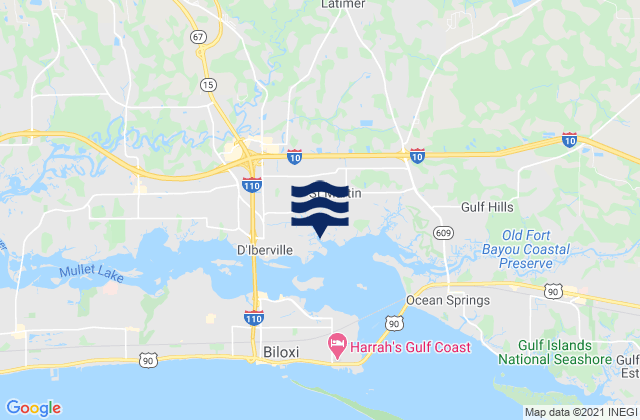 Saint Martin, United Statesの潮見表地図
