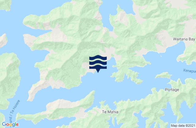 Saint Omer Bay, New Zealandの潮見表地図