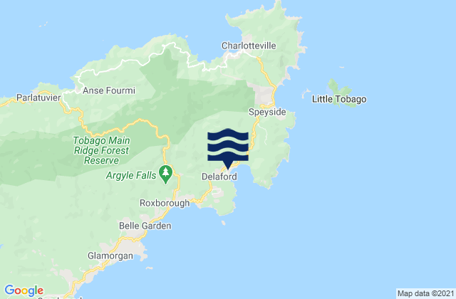 Saint Paul, Trinidad and Tobagoの潮見表地図