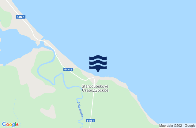 Sakayehama, Russiaの潮見表地図