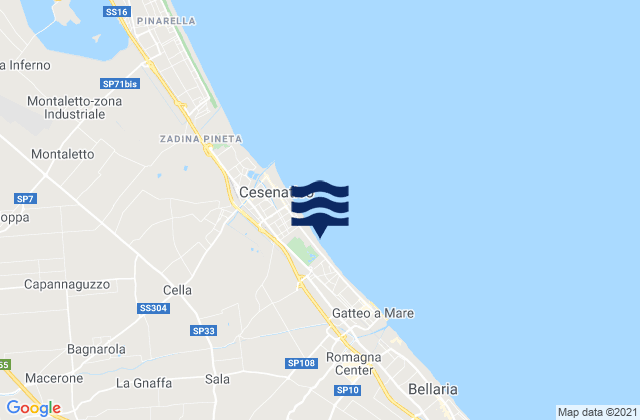 Sala, Italyの潮見表地図