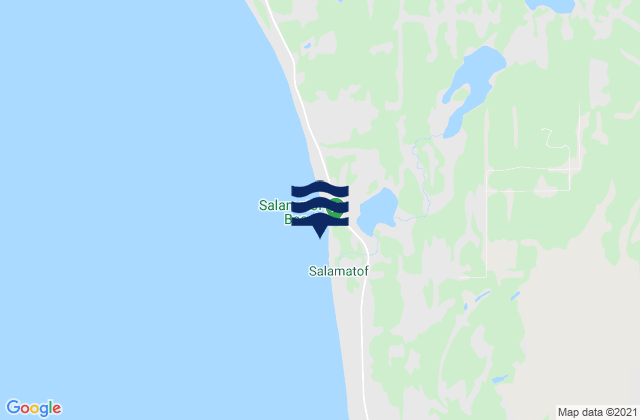 Salamatof Beach, United Statesの潮見表地図