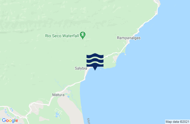 Saline Bay, Trinidad and Tobagoの潮見表地図