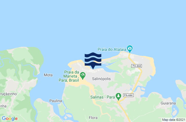 Salinópolis, Brazilの潮見表地図