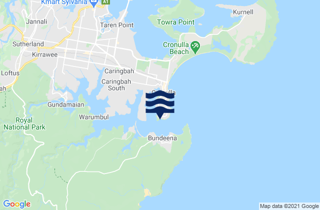 Salmon Haul Bay, Australiaの潮見表地図