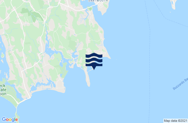 Salters Point, United Statesの潮見表地図