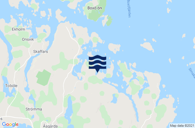Saltvik, Aland Islandsの潮見表地図