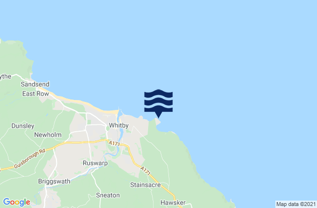 Saltwick Nab, United Kingdomの潮見表地図