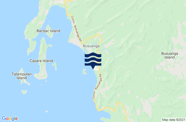 Salvacion, Philippinesの潮見表地図